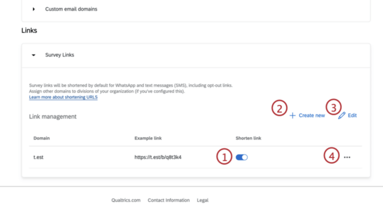 domain shortening